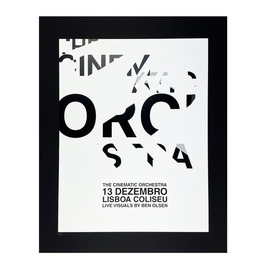 Limited Edition Black Shattered Logo Poster: Lisbon