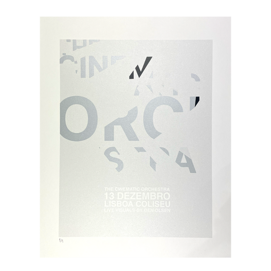 Limited Edition White Shattered Logo Poster: Lisbon