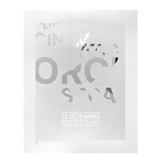 Limited Edition White Shattered Logo Poster: Porto